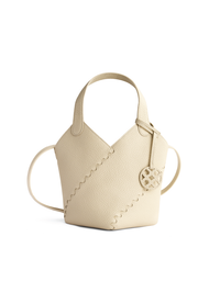 Modern Basket Bag - White/Cream