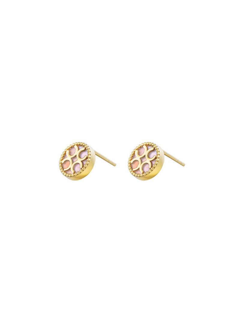 Signature Studs - Pink (Pair)