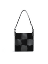 Square Stitch Tote Bag (Medium) - Black