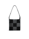 Square Stitch Tote Bag (Medium) - Black