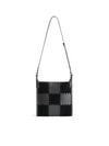 Square Stitch Tote Bag (Medium) - Black