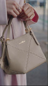 Dusk Mosaic Mini Tote Bag - Beige